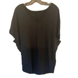 Ayrtight black v-neck oversized tunic size xs